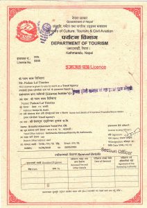 Tourism License