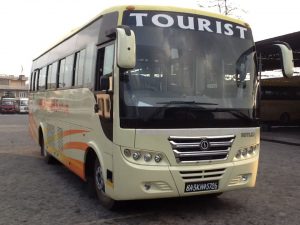 tourist bus price on road
