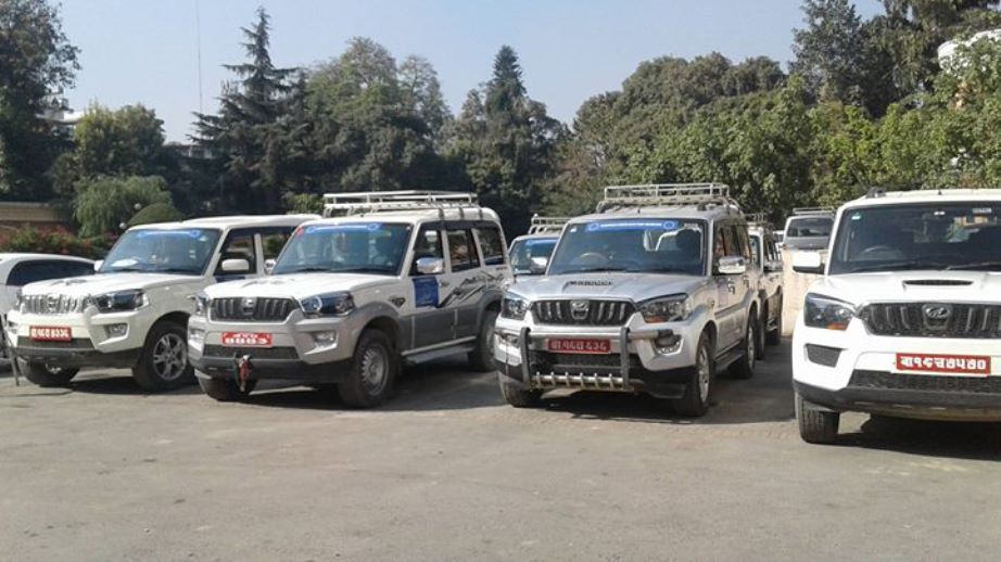 Scorpio Parking on the road 
