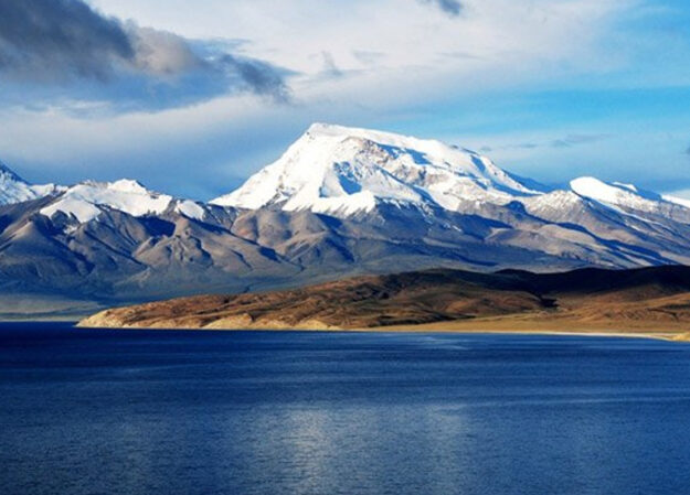 lake Manasarovar with Mt Kailash