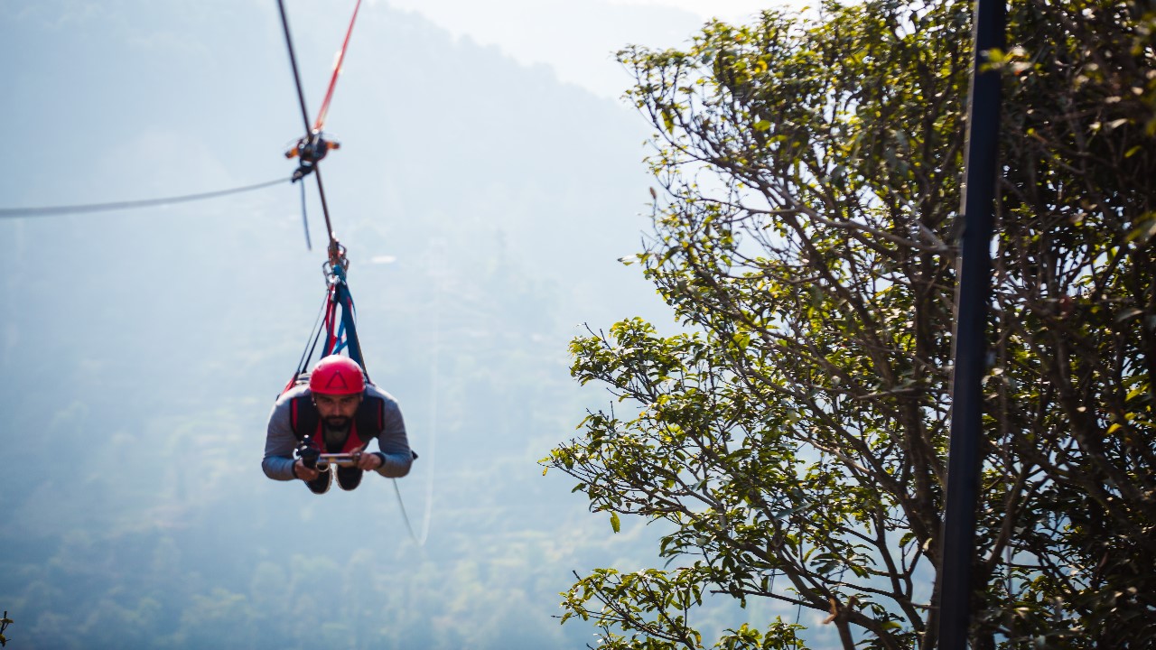 Superman Zipline from Sarangkot