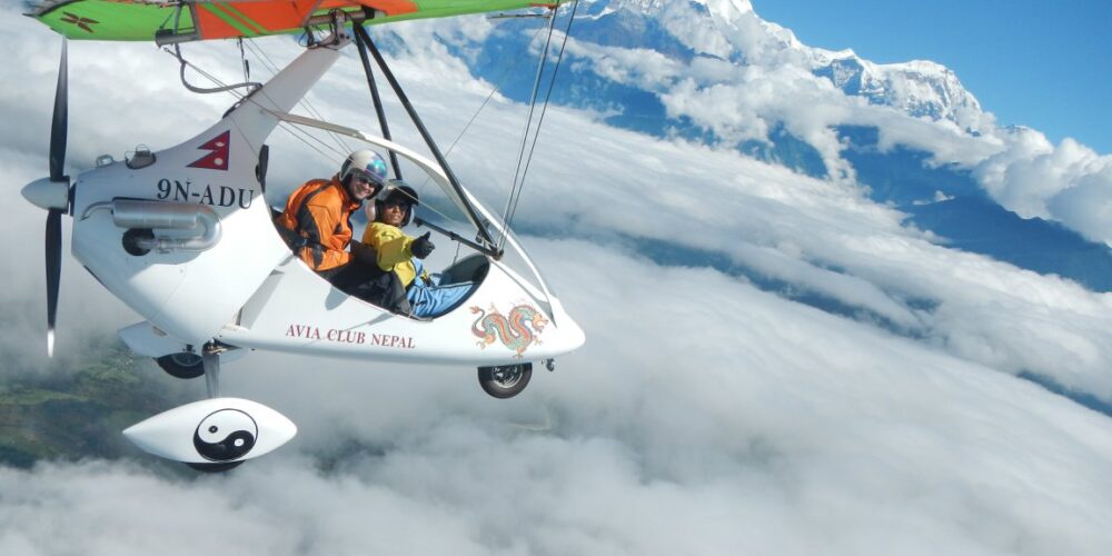 Ultra light flight tour in pokhara