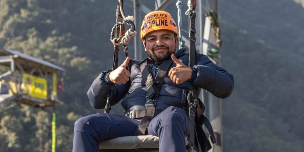 zipline from sarangkot pokhara