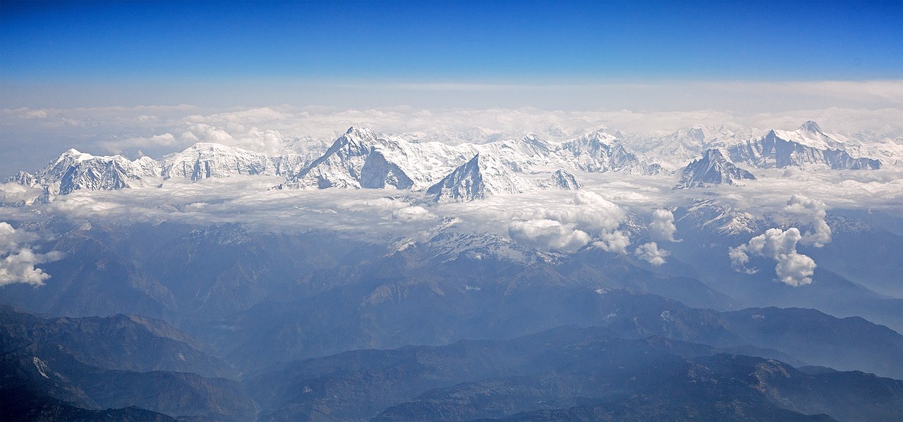 Aerial View of Annapurna massif
