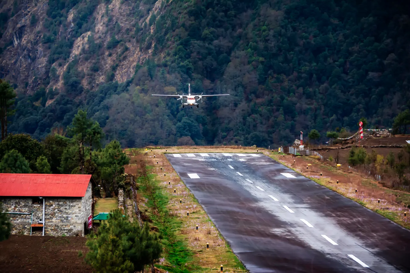 Plane Landing at Lukla Airport