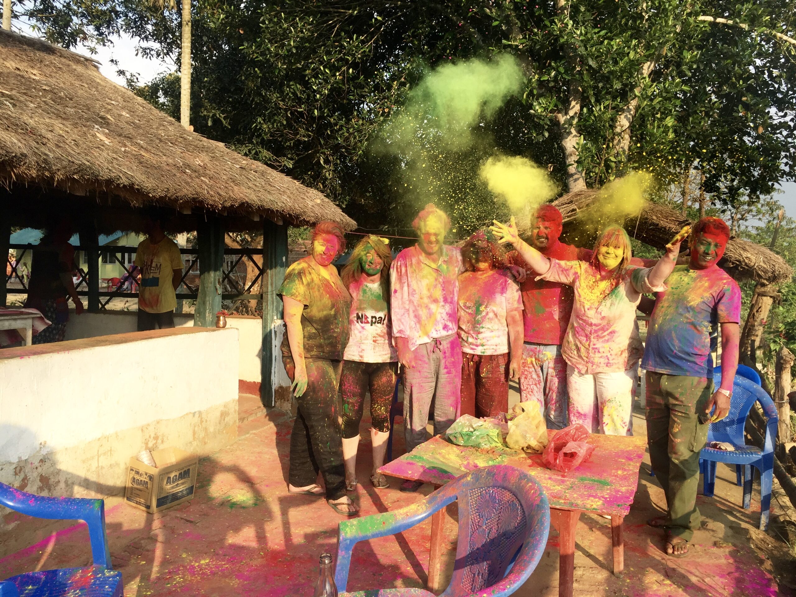 Holi in Sauraha (Chitwan)